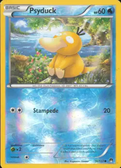 Psyduck 16/122 Common BREAKpoint Pokemon Reverse Holo HP - Image 1