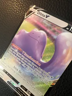 * Pokemon Card Ditto V 050/072 Shining Fates Art Rare TCG Near Mint - Image 2