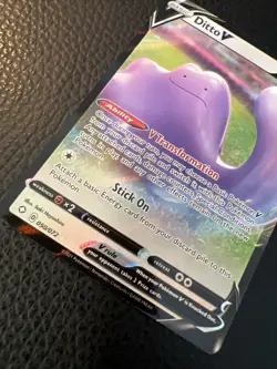 * Pokemon Card Ditto V 050/072 Shining Fates Art Rare TCG Near Mint - Image 3