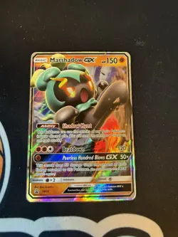 Pokemon TCG SM59 Marshadow GX Foil Promo Black Star Rare Card - Image 1