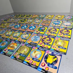 Lot of 50 PokeTrivia Pokemon Cards from Burger King Promo 1999 Pikachu H/P - Image 2
