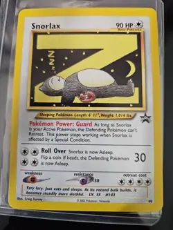 Pokemon TCG Snorlax Black Star Promo card #49 - Image 1