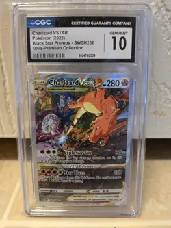 Pokemon GRADED Charizard VSTAR SWSH262 Black Star Promo 10 CGC ENGLISH - Image 1