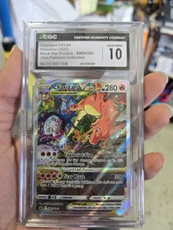 Pokemon GRADED Charizard VSTAR SWSH262 Black Star Promo 10 CGC ENGLISH - Image 4