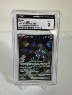 Pokemon TCG Mewtwo 052 151 Black Star Promo CGC 9 - Image 1