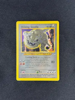 Pokemon TCG Neo Destiny Shining Steelix Holo 112/105 2000- LP - Image 2