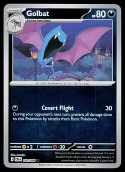 Golbat Common Reverse Holo Chaos Rising ME04 050/086 Pokemon NM 2026 - Image 1