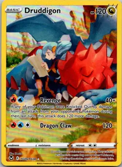 Druddigon TG09/TG30 Holo Silver Tempest Trainer Gallery Pokemon Holo NM - Image 1