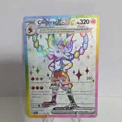 The Pokemon Company Cinderace ex 157/142 Sv07 Stellar Crown Secret Rare Holo - Image 1