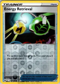 ENERGY RETRIEVAL 127/159 C CROWN ZENITH POKEMON REVERSE HOLO NM/M - Image 1