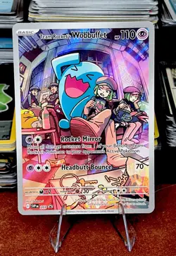 Team Rocket’s Wobbuffet 203 Near Mint SVP Promo Destined Rivals ETB Pokemon - Image 1