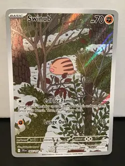 Swinub 165/159 Pokemon Journey Together Illustration Rare - Image 1