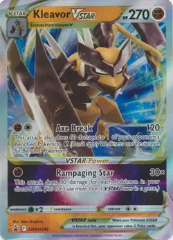 Kleavor Vstar - SWSH249 Black Star Promo Pokemon - NM/MINT - Image 1