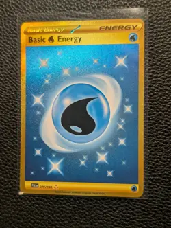 2023 Pokemon Paldea Evolved Basic Water Energy Hyper Rare 279/193 PSA 8 - Image 1