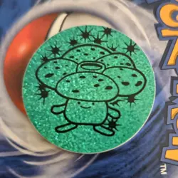 Nintendo Pokemon TCG Vileplume Green Holofoil Flip Coin 1.2in Plastic 1999 - Image 1