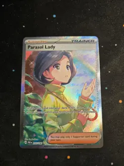 Parasol Lady 255/182 Special Illustration Rare Paradox Rift Pokemon NM - Image 1
