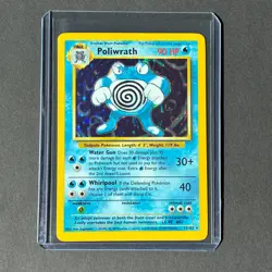 Pokemon Base Set 1999 Poliwrath Holo Rare 13/102 NM Vintage PSA Ready - Image 1
