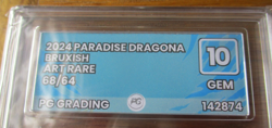 Pokemon TCG Bruxish Paradise Dragona AR Japanese PG Grading Slab GEM MINT 10 - Image 4