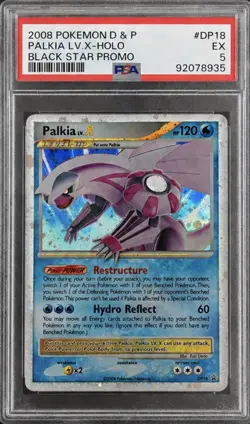 PSA 5 2008 Pokemon TCG Diamond & Pearl Palkia LV.X Promo Holo DP18 EN - Image 1