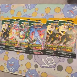 Pokemon TCG Evolving Skies Sleeved Booster Pack (6) English 2021 - Image 1