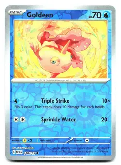 Goldeen SV: Scarlet & Violet 151 118/165 Reverse Holo Pokemon NM - Image 1