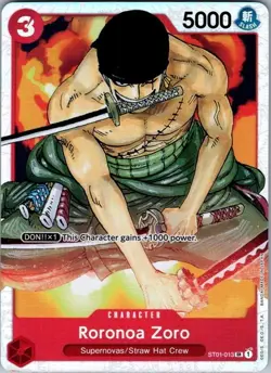 Roronoa Zoro #ST01-013 One Piece Starter Deck 1: Straw Hat Crew Near Mint - Image 1