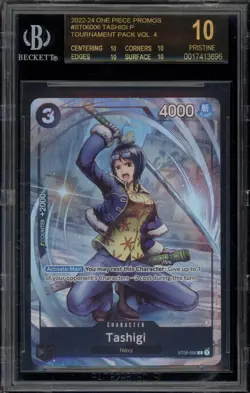 One Piece Tashigi Promo Tournament Vol. 4 Japanese ST06-006 Bgs 10 Black Label - Image 1