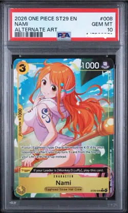 NAMI PSA 10 ST29-008 Alternate Art Full Art Foil 2026 ONE PIECE - Image 1