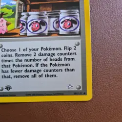 Pokemon TCG Moo-Moo Milk Neo Genesis 101/111 Regular 1st Edition - Image 4