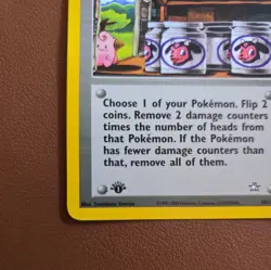 Pokemon TCG Moo-Moo Milk Neo Genesis 101/111 Regular 1st Edition - Image 5