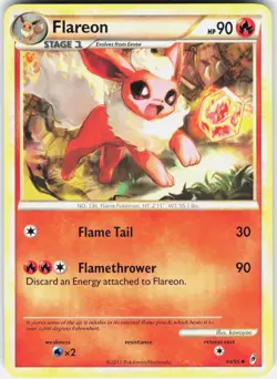 Flareon 44/95 Uncommon Call of Legends Pokemon Near Mint - Image 1