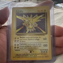 Wizards of the Coast Pokemon TCG Base Set Zapdos 16/102 Italian Holo 1999 - Image 4