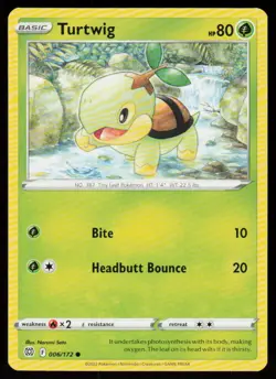 Turtwig 006/172 Common Brilliant Stars Pokemon Near Mint - Image 1