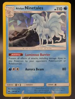 Alolan Ninetales (Cracked Ice Holo) 28/147 Holo Deck Exclusives Pokemon LP - Image 1
