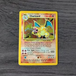 Pokemon Charizard 4/102 Base Set Holo Rare 1999 WOTC Vintage Card - MP - Image 1