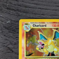 Pokemon Charizard 4/102 Base Set Holo Rare 1999 WOTC Vintage Card - MP - Image 3