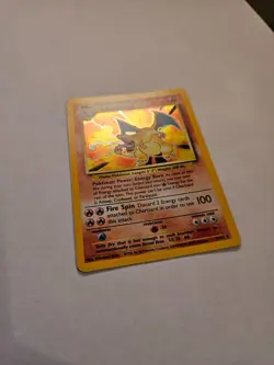 Pokemon - Charizard Card 4/102 Base Set Holo - English - Rare Vintage 1999 WOTC - Image 2