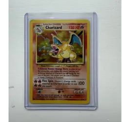 Pokemon Charizard 4/102 Base Set Holo Rare 120 HP English Card 1999 WOTC - Image 1