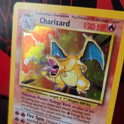 Pokemon Charizard Card 4/102 Base Set Holo Rare Vintage 1999 WOTC - Image 2