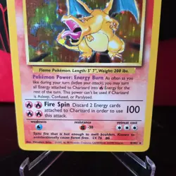 Pokemon Charizard Card 4/102 Base Set Holo Rare Vintage 1999 WOTC - Image 5