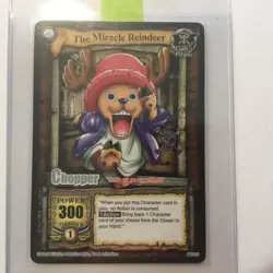 2005 One Piece Bandai CCG Chopper Silver Promo - Jolly Roger Stamp - Image 3