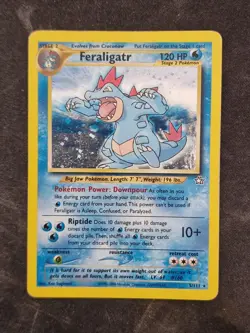 Pokemon TCG Feraligatr Neo Genesis Holo Rare Card 5/111 HP - Image 1