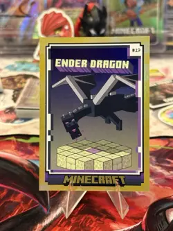 2024 Panini Minecraft Ender Dragon #19 Gold Holo /99 - Image 1