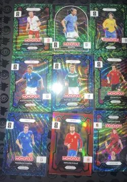 Panini 2026 Prizm FIFA World Cup Qatar Monopoly Prizm 9-Card Lot - Image 2