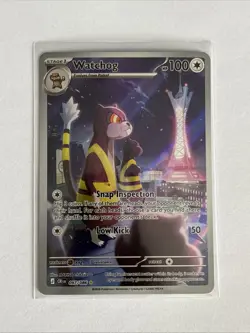 Pokemon Card Watchog Chaos Rising 97/86 Illustration Rare Near Mint - Image 1