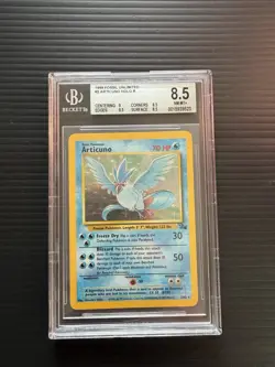 Pokemon TCG Articuno Fossil Holo Rare Card 2/62 1999 Vintage WOTC - Image 1