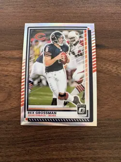 Rex Grossman 2025 Panini Donruss Optic #66 Silver Holo Prizm Chicago Bears NM - Image 1