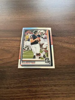Rex Grossman 2025 Panini Donruss Optic #66 Silver Holo Prizm Chicago Bears NM - Image 2