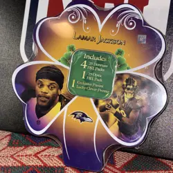 Lamar Jackson 2025 Donruss Optic PANINI Shamrock Lucky Clover Tin SEALED - Image 1