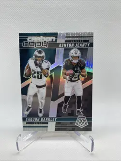 2025 Panini Mosaic - Carbon Copy Saquon Barkley, Ashton Jeanty #CCO-8 Sparkle - Image 1